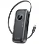 AWEI PowerBank PA-9 10000mAh 22,5W com cabo retrátil preto