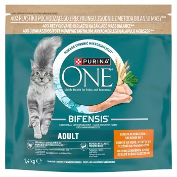 Purina ONE Adult comida para gato com frango e cereais integrais 1,4 kg