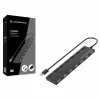 Conceptronic hub USB 2.0 de 7 portas com fonte de alimentação - preto (HUBBIES08BP)