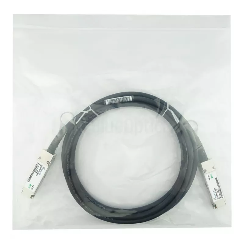 BlueOptics Networks 10312 compatível BlueLAN cabo direct attach copper QSFP+ passivo, 40GBASE-CR4, 1m, 30AWG