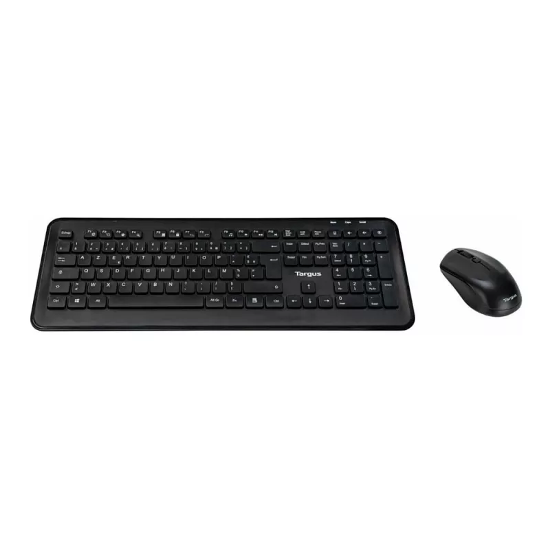 Targus AKM610FR conjunto de teclado e rato sem fios - tamanho completo - AZERTY - layout francês - preto