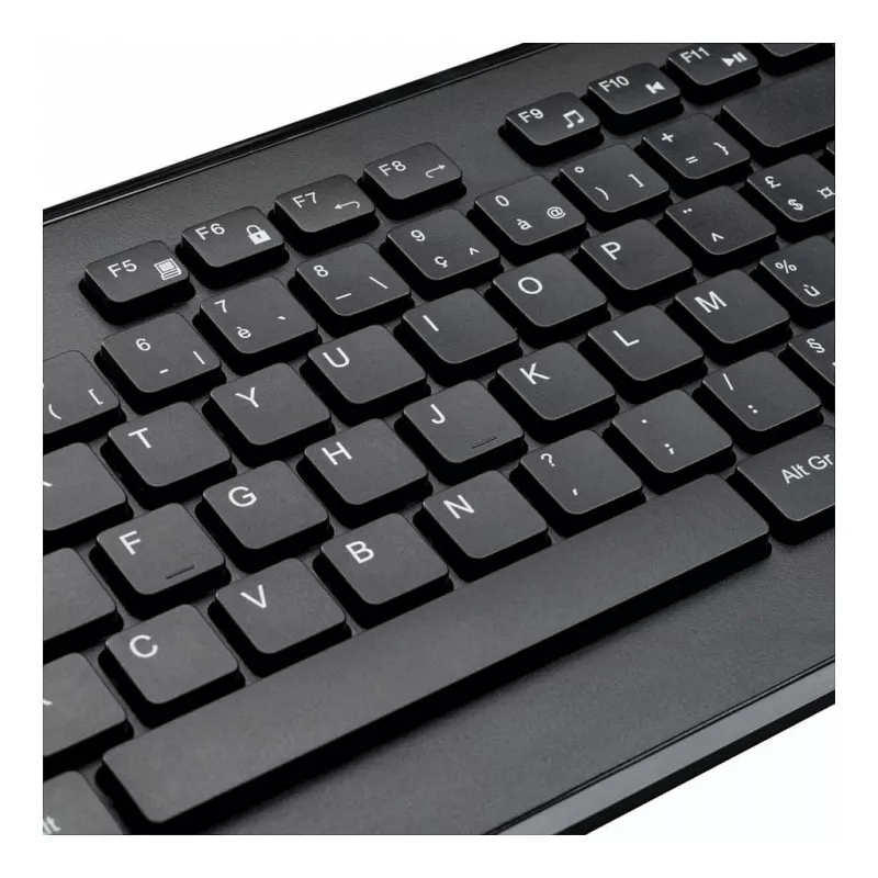 Targus AKM610FR conjunto de teclado e rato sem fios - tamanho completo - AZERTY - layout francês - preto