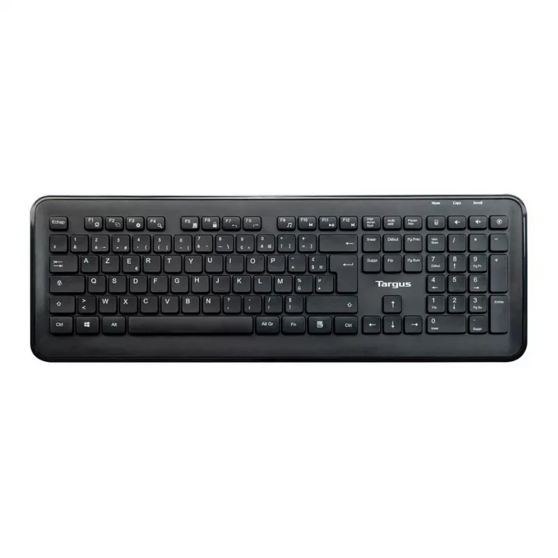 Targus AKM610FR conjunto de teclado e rato sem fios - tamanho completo - AZERTY - layout francês - preto
