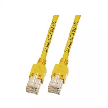 EFB-Elektronik cabo de patch RJ45 Cat.5e SF/UTP LSZH Draka UC300 TM11 amarelo 1,5m