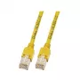 EFB-Elektronik cabo de patch RJ45 Cat.5e SF/UTP LSZH Draka UC300 TM11 amarelo 1,5m