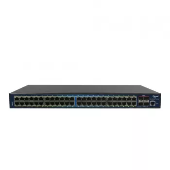 ALLNET ALL-SG8652PMJ-10G-850W switch Full Managed Layer 2+, 52 portas (48x GbE PoE+, 4x 10G SFP+), orçamento PoE 850W, montagem em rack 19 polegadas, API JSON