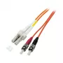 EFB-Elektronik cabo de patch duplex LC-ST OM2 1m LSZH 2mm laranja