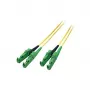 Cabo de patch duplex R&M E2000/APC-E2000/APC OS2 5m LSZH 3mm amarelo G657A1 Grade C