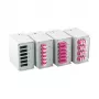 Painel frontal EFB-Elektronik para 6 x SC simplex, LC duplex, E2000 com furos roscados de 1,7 mm