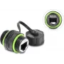 Conector de cabo Delock RJ12 fêmea para RJ12 fêmea com rosca M20 x 1,5 mm e tampa de proteção IP68 à prova de pó e de água
