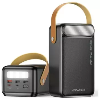 AWEI PowerBank P101K 60000mAh 22,5W Preto