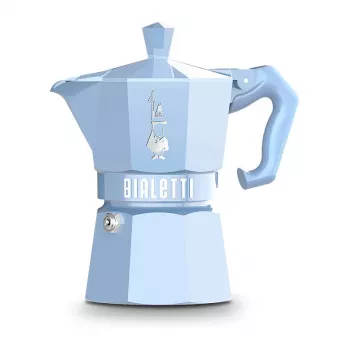 Bialetti MOKA EXCLUSIVE Cafeteira Italiana para Placa 3 Chávenas Azul Claro (9061)