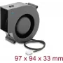 Delock Ventoinha de Sopro 12 V DC 97 x 94 x 33 mm com Conector de Ventoinha de 3 Pinos, Preto (67496)