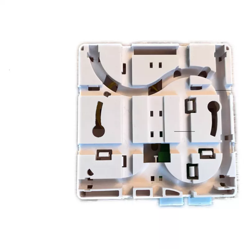 EFB Elektronik caixa FTTH para 4 acopladores SC-S ou LC-D 80x80 com guia de cabos, versão termorretrátil