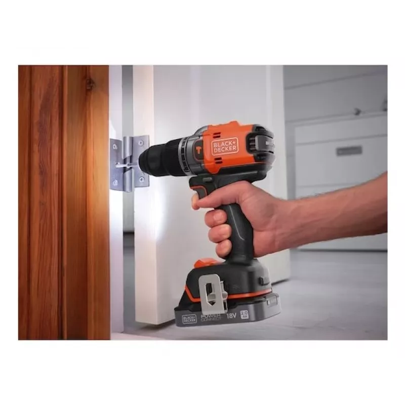 Black & Decker BLD683XN-XJ berbequim de percussão sem fios sem escovas 18V, Solo (sem bateria)