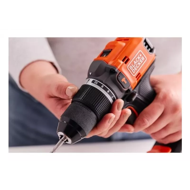 Black & Decker BLD683XN-XJ berbequim de percussão sem fios sem escovas 18V, Solo (sem bateria)