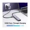 UGREEN CM478 Hub USB-C 5-em-1 100W PD 1x HDMI 1x USB-C PD IN 2x USB-A 2.0 1x USB-A 3.0