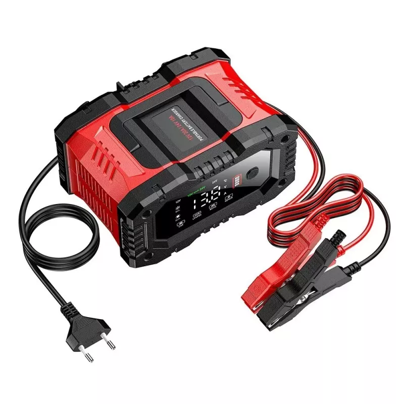 EXTRALINK Carregador de Bateria de Carro Inteligente com Modo de Reparação AGM 12V 24V 20A