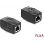 Delock Adaptador Acoplador RJ45 Fêmea para Fêmea Cat.6 Blindado Preto (90838)