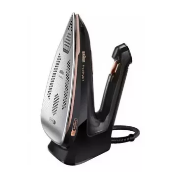 Braun FI7276BK Ferro de Engomar a Vapor - 2700W, Base EloxalPlus 3D BackGlide, Golpe de Vapor 230 g/min, Preto
