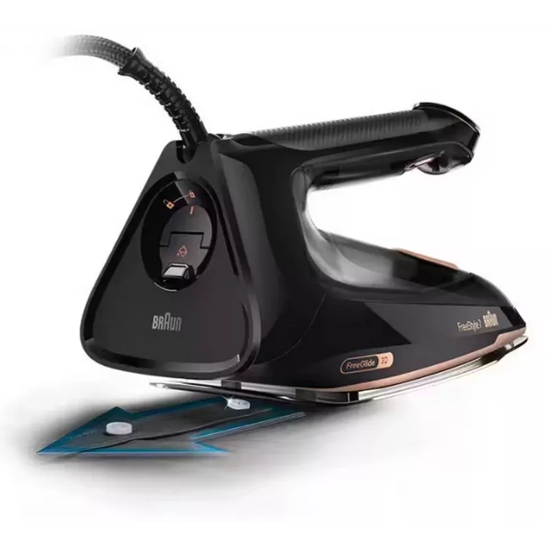 Braun FI7276BK Ferro de Engomar a Vapor - 2700W, Base EloxalPlus 3D BackGlide, Golpe de Vapor 230 g/min, Preto