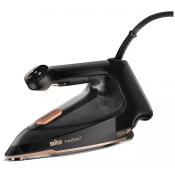 Braun FI7276BK Ferro de Engomar a Vapor - 2700W, Base EloxalPlus 3D BackGlide, Golpe de Vapor 230 g/min, Preto