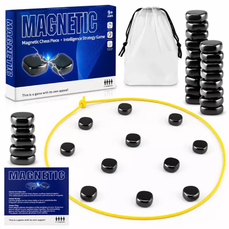 Extralink Toys Pedras magnéticas jogo de tabuleiro de estratégia 40 ímanes