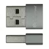 Good Connections Adaptador USB 2.0 USB-A Macho para USB-C Fêmea Caixa de Alumínio Cinzento Pack de 2