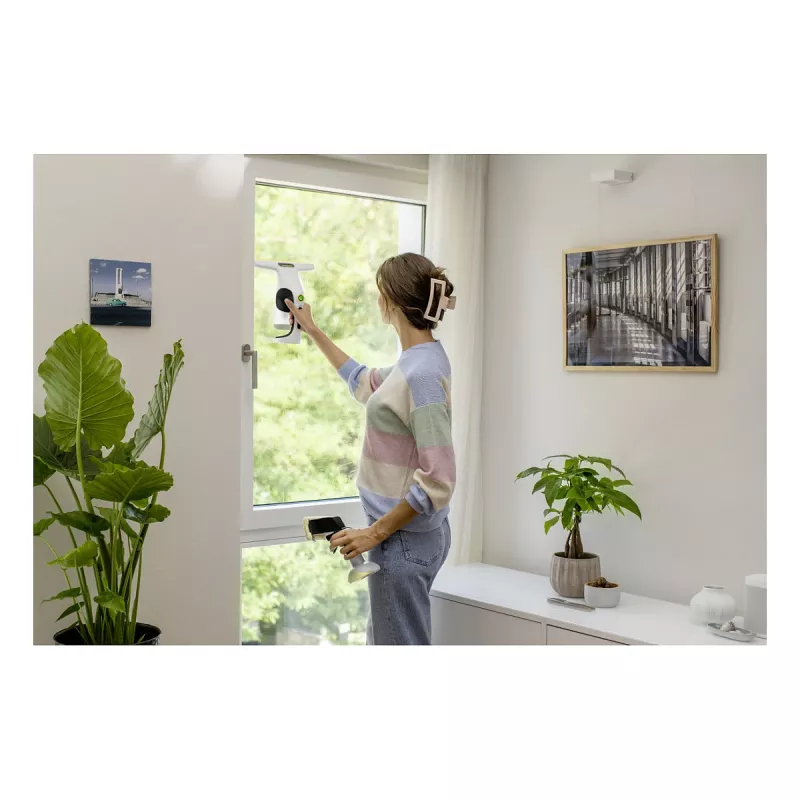 Kärcher WV 1 Compact Care Aspirador de Vidros, Iões de Lítio, 25 min de Autonomia, Depósito de 100 ml, Amarelo/Preto