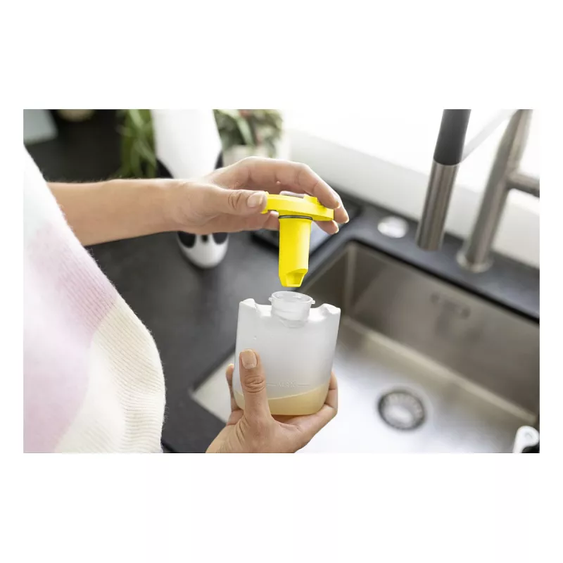 Kärcher WV 1 Compact Care Aspirador de Vidros, Iões de Lítio, 25 min de Autonomia, Depósito de 100 ml, Amarelo/Preto