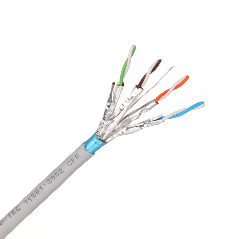 EXTRALINK CAT6A F/FTP Cabo Indoor Twisted Pair 50m Cinzento