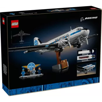 LEGO Icons 11378 Douglas DC-3 PAN AM Avião de Passageiros Kit de Construção (2500 Peças)