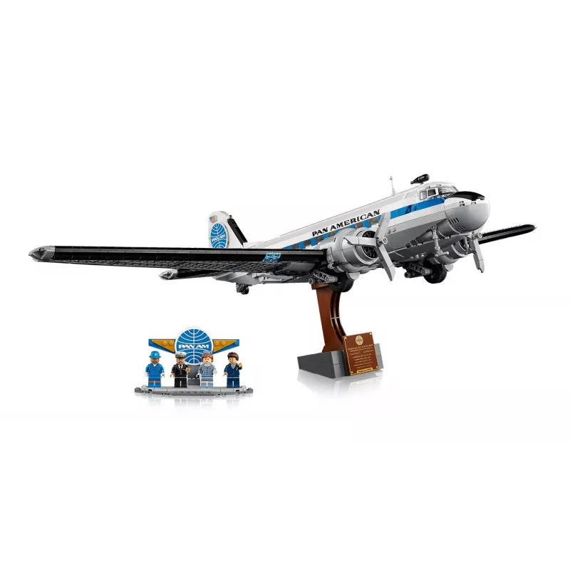 LEGO Icons 11378 Douglas DC-3 PAN AM Avião de Passageiros Kit de Construção (2500 Peças)
