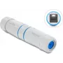 Delock Acoplador RJ45 Fêmea para Fêmea Cat.6A com Rosca M23,5 x 1,5 mm IP68 à Prova de Poeira e Água Branco (90661)