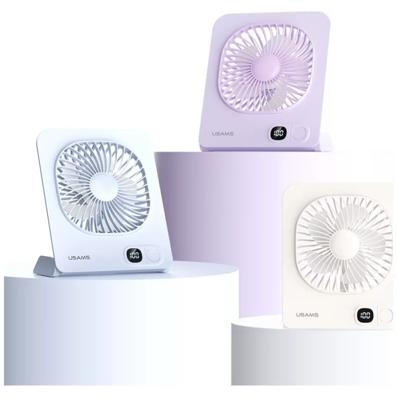 USAMS ZB363 Ventilador de Mesa Magnético Azul