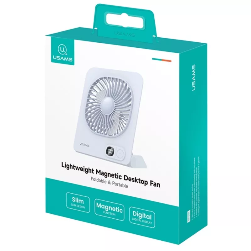 USAMS ZB363 Ventilador de Mesa Magnético Azul