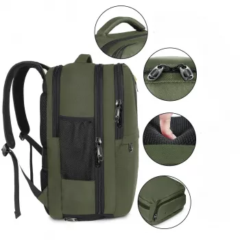 Black Forest KM04 Mochila de viagem de cabine 50x20x33 cm verde