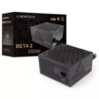 Montech BETA 2 fonte de alimentação 80 PLUS Bronze, ATX 3.1 - 550 Watt, preto