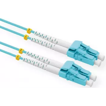 VALUE cabo de rede de fibra ótica LC-LC duplex OM3 3m turquesa LSZH