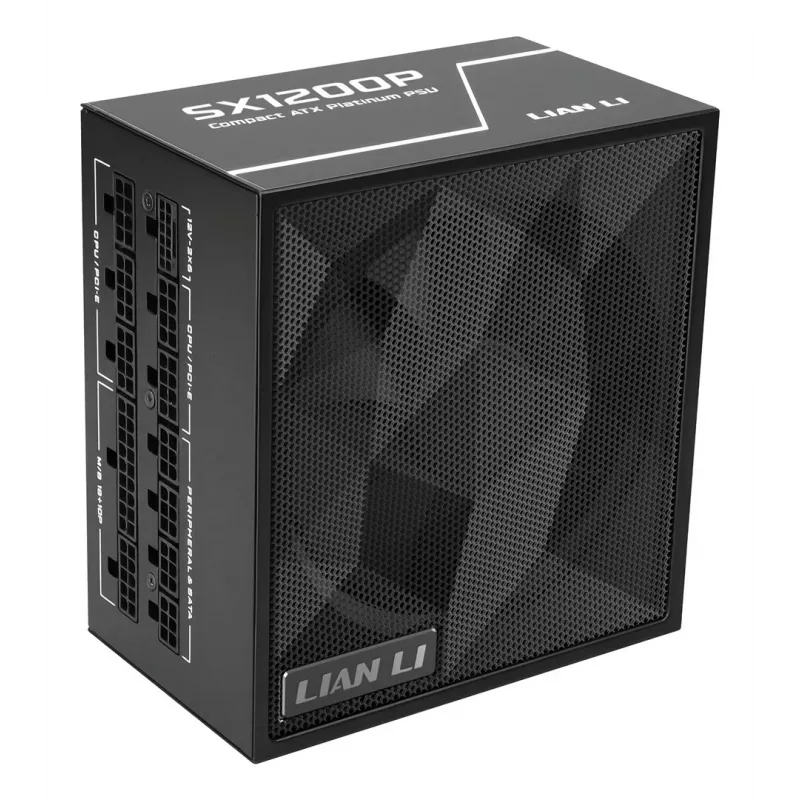 Lian Li SX Series fonte de alimentação 80 PLUS Platinum, totalmente modular, PCIe 5.1, ATX 3.1 - 1200 Watt, preto