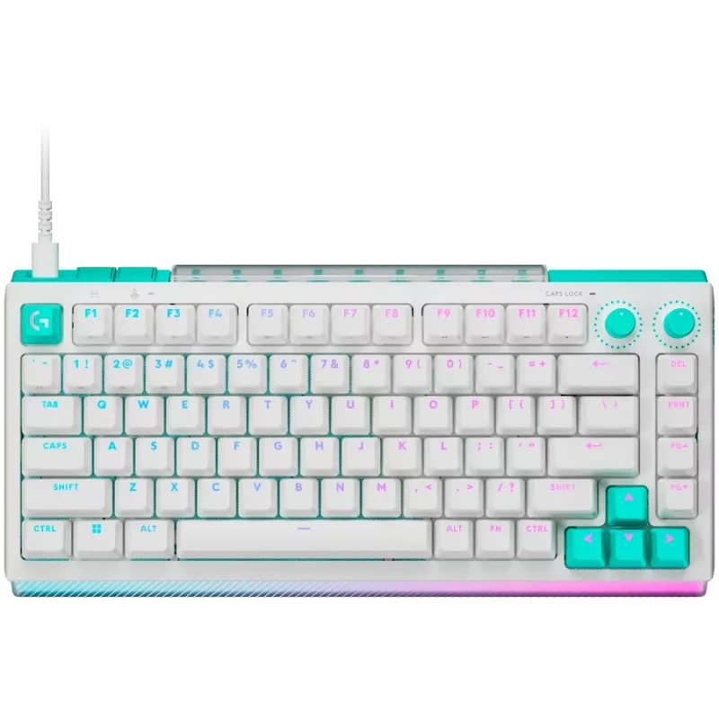 Logitech G512 X 75 teclado mecânico gaming - branco - US International - USB com fios