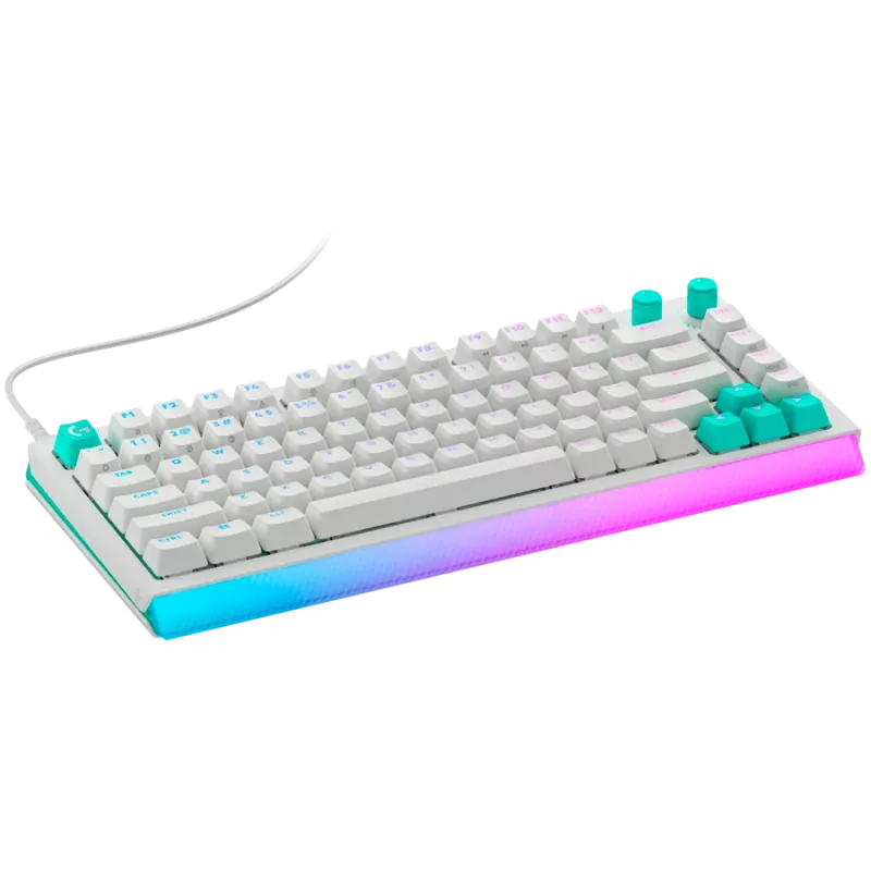Logitech G512 X 75 teclado mecânico gaming - branco - US International - USB com fios