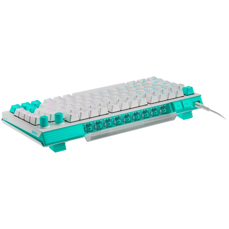 Logitech G512 X 75 teclado mecânico gaming - branco - US International - USB com fios