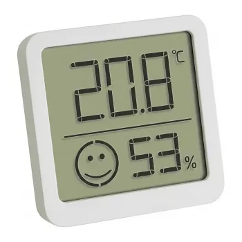 TFA Dostmann 30.5053.02.04 pack de 4 termo-higrómetros digitais brancos com zona de conforto