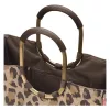 Reisenthel Loopshopper L cesto de compras saco Leo Macchiato, 25L, castanho/bege