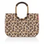 Reisenthel Loopshopper L cesto de compras saco Leo Macchiato, 25L, castanho/bege