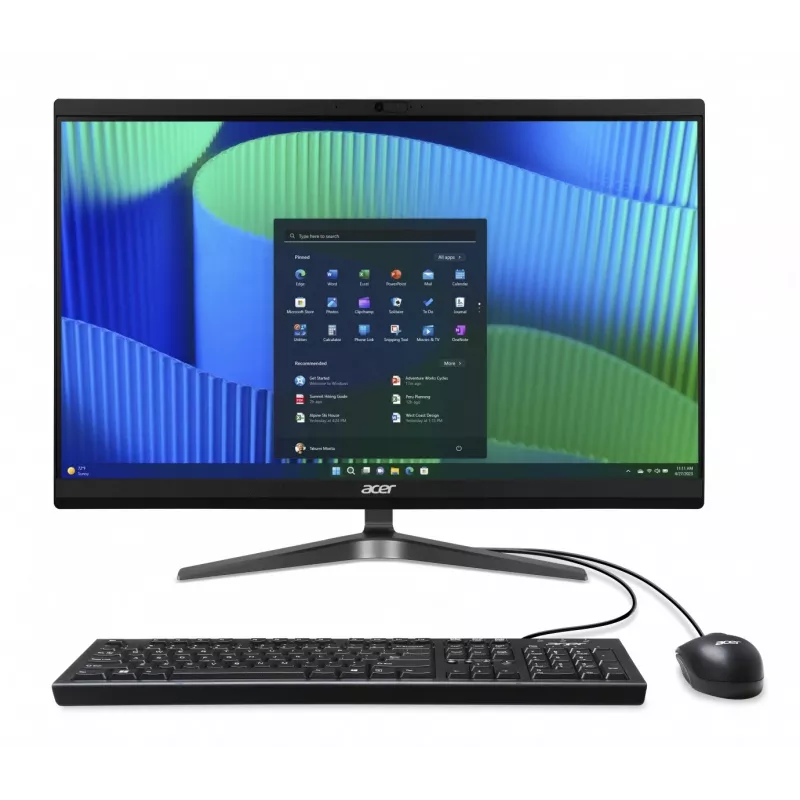 Acer Veriton Vero VZ2724G All-in-One PC, 23,8 inch FHD IPS, Intel Core i5-14400, 8GB DDR5, 512GB SSD, Windows 11 Pro, preto