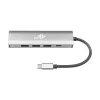 TB adaptador USB-C para RJ45 Gigabit Ethernet com 3x USB-A 3.0 e USB-C PD 100W, Space Grey