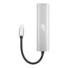 TB adaptador USB-C para RJ45 Gigabit Ethernet com 3x USB-A 3.0 e USB-C PD 100W, Space Grey
