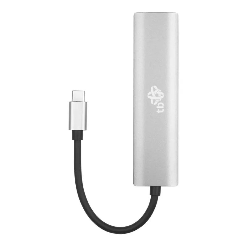TB adaptador USB-C para RJ45 Gigabit Ethernet com 3x USB-A 3.0 e USB-C PD 100W, Space Grey